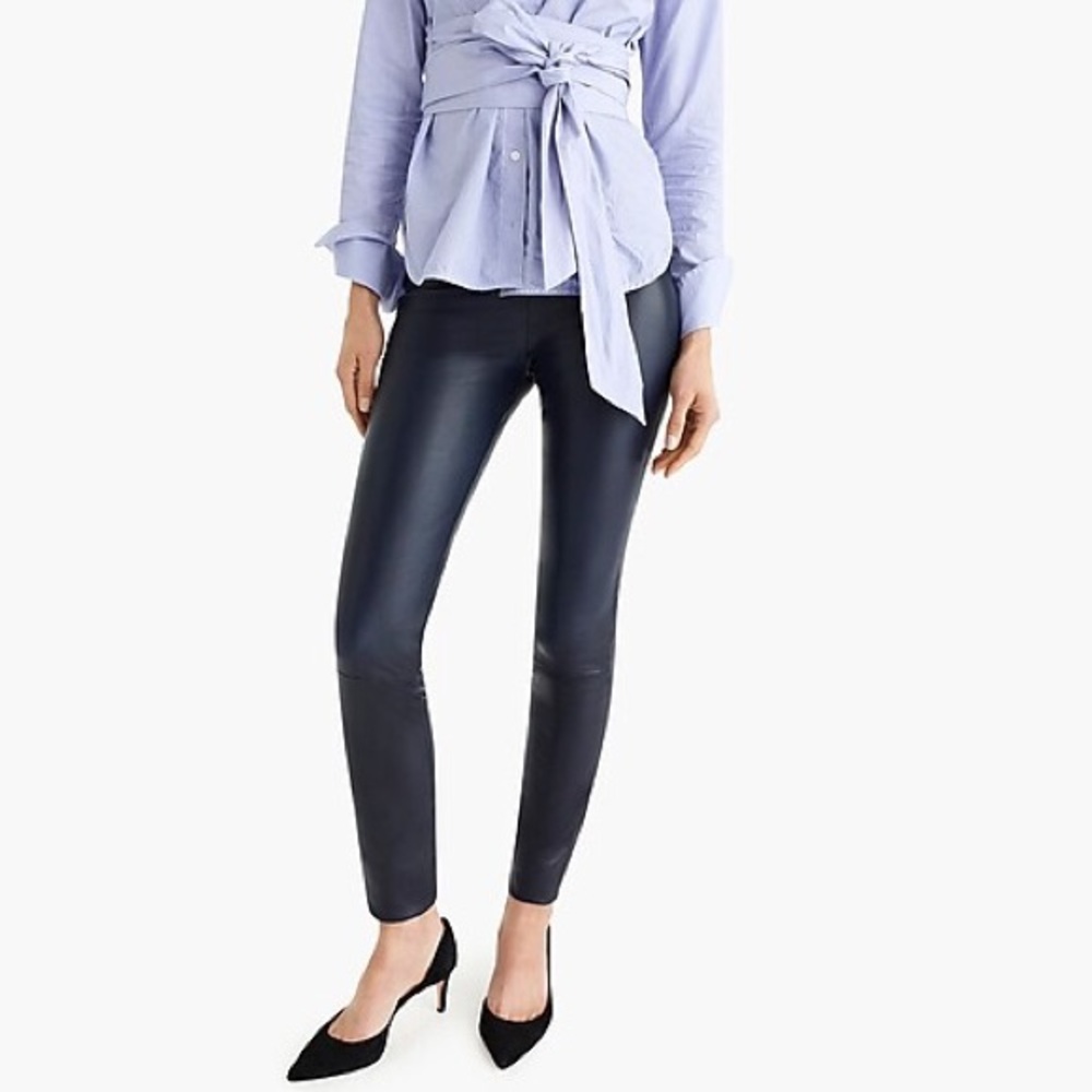Jcrew collection leather leggings - NWOT